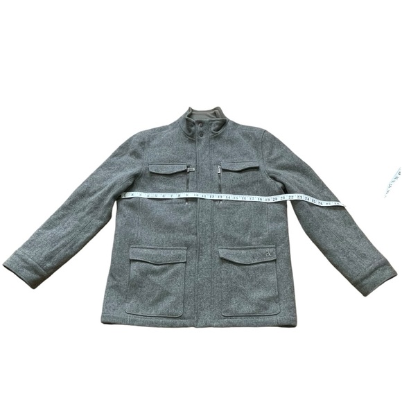Grey Calvin Klein Pea Coat (M) - Picture 4 of 7